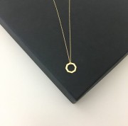 Złoty naszyjnik ośmiokąt 333